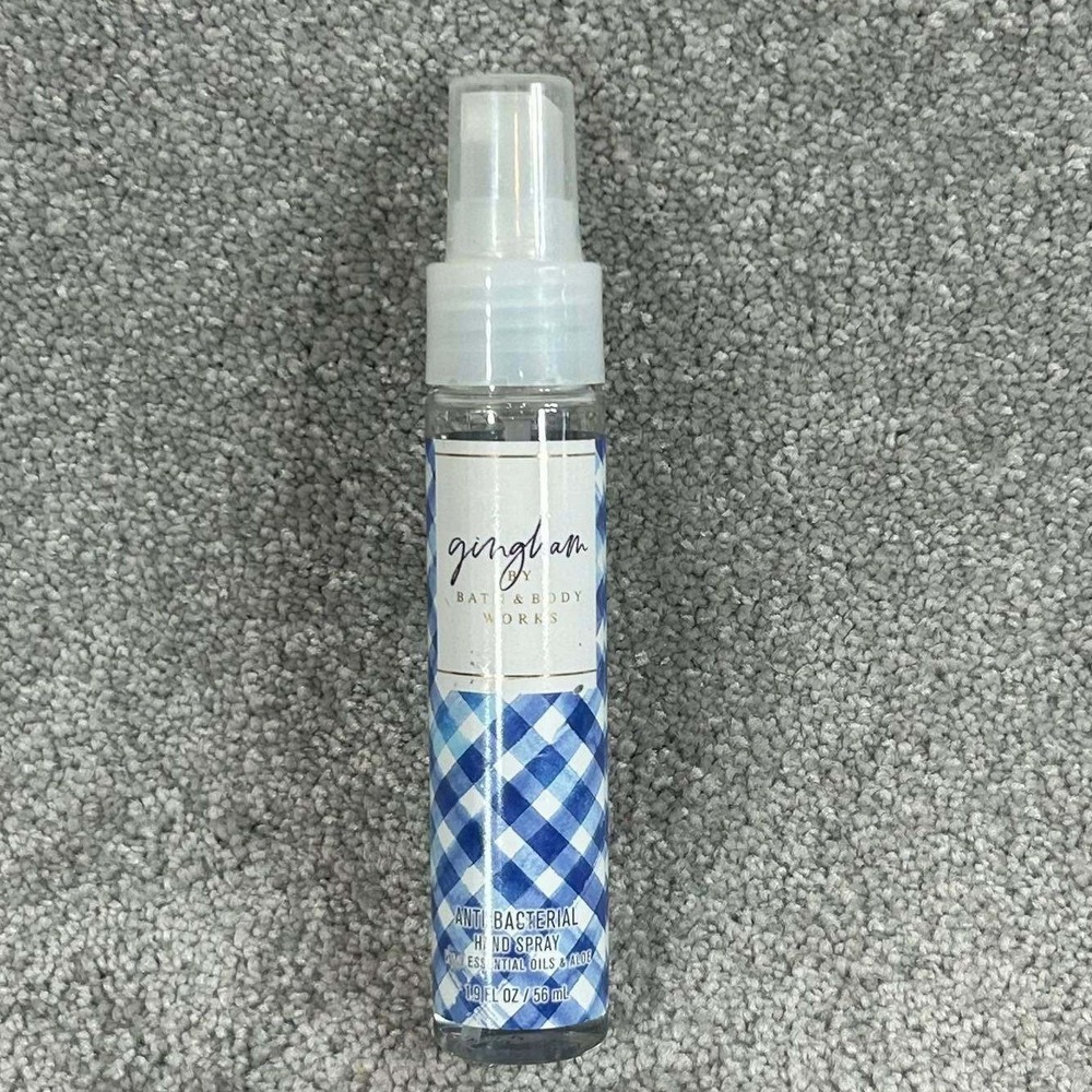 Bath & Body Works Hand Spray Blue Gingham Anti-Bacterial 1.9oz